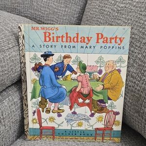 Mr. Wigg's Birthday Party "A" Edition 1952 A Little Golden Book